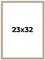 23x32 Thin Barnwood Picture Frame with UV-Resistant Acrylic & Acid Free Backing, Available in 2 Paint Finishes - Grey and Black